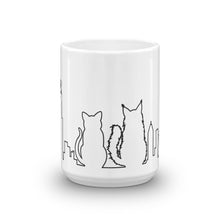 Load image into Gallery viewer, Chicago Black Cat Skyline Outline Mug | 15oz