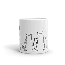Load image into Gallery viewer, Chicago Black Cat Skyline Outline Mug | 11oz