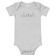 Load image into Gallery viewer, Chicago Black Cat Skyline Outline | Baby Onesie