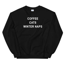 Load image into Gallery viewer, Coffee Cats Winter Naps | Unisex Sweatshirt
