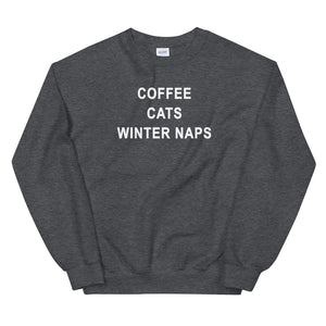 Coffee Cats Winter Naps | Unisex Sweatshirt