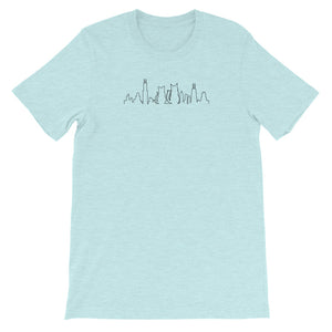 Chicago Black Cat Skyline | Short-Sleeve Unisex T-Shirt