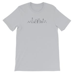 Chicago Black Cat Skyline | Short-Sleeve Unisex T-Shirt