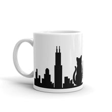 Load image into Gallery viewer, Chicago Black Cat Skyline Solid Mug | 11oz